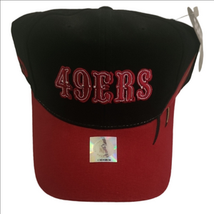 Vintage SPL28 SF 49ers Black and Red Cap